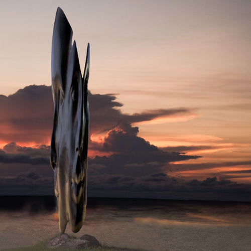 Bronze Figurative Sculpture – Emergence by Sonia Payes, 250x50x30cm | ARTpark Australia