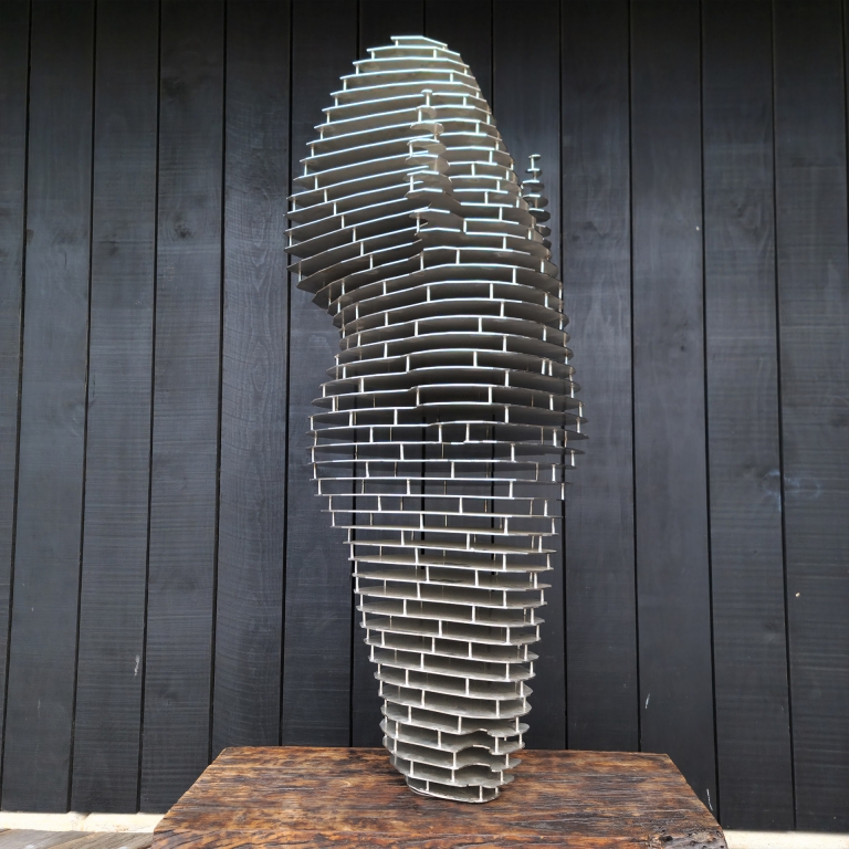 Stainless Steel Horse Sculpture – 50 Valleys by Omar Viglino, 210cm - view 16