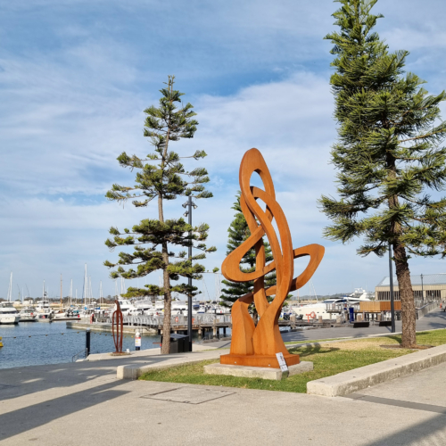 Corten Steel Sculpture – Life's Journey by Wayne Smith, 280x180cm | ARTpark Australia