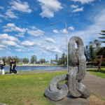 marine sculpture, seaside sculpture