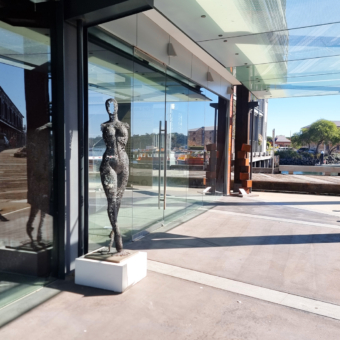 Fabricated Steel Figurative Sculpture – Last Dance by Emad Dhahir, 170x50x30cm | ARTpark Australia