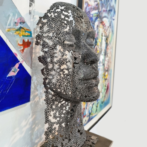 Fabricated Steel Figurative Sculpture – Dream by Emad Dhahir, 130x50x30cm | ARTpark Australia