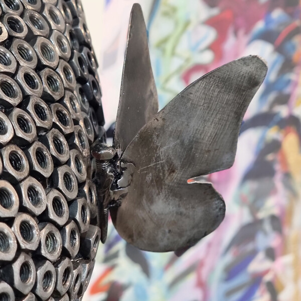 metal female sculpture