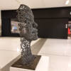 metal female sculpture