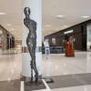 metal female sculpture