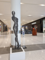 metal female sculpture