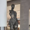 metal female sculpture