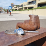 tennis sculpture