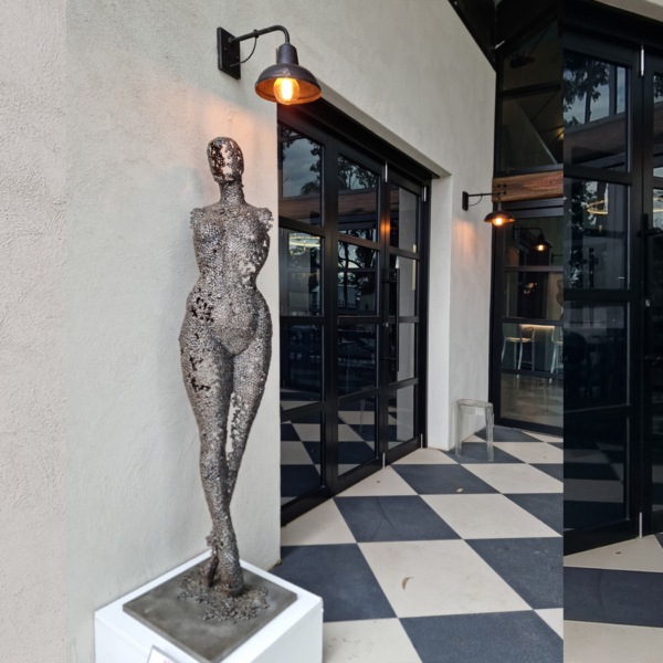 Fabricated Steel Figurative Sculpture – Last Dance by Emad Dhahir, 170x50x30cm | ARTpark Australia