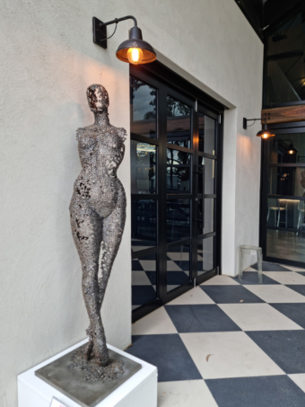 Fabricated Steel Figurative Sculpture – Last Dance by Emad Dhahir, 170x50x30cm | ARTpark Australia