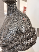 metal female sculpture