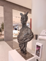 metal female sculpture
