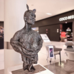 metal female sculpture