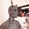 metal female sculpture