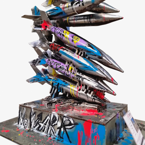Mild Steel Landmark Sculpture – Following Orders by Anthony Xerri, 180x90cm | ARTpark Australia