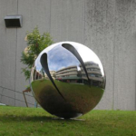 round garden sculpture