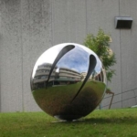 round garden sculpture