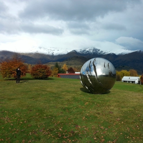 Stainless Steel Spherical Sculpture – Nice Sphere #1 by David McCracken, 240cm | ARTpark Australia
