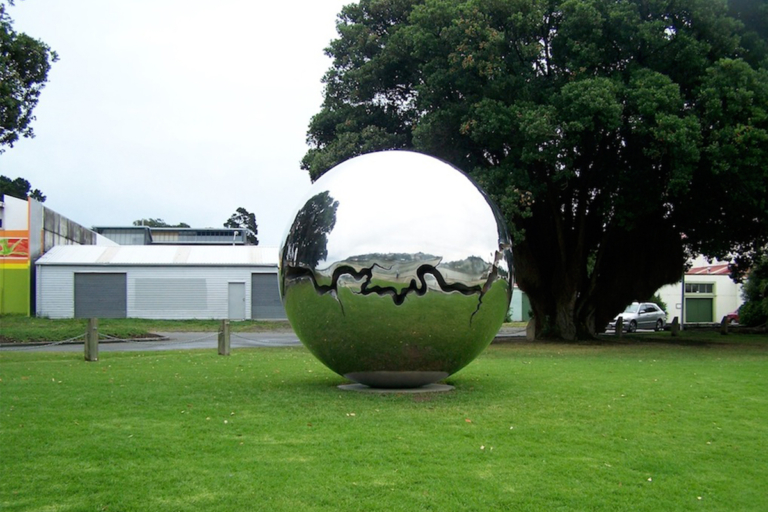 Stainless Steel Spherical Sculpture – Nice Sphere #6 by David McCracken, 200cm - view 2