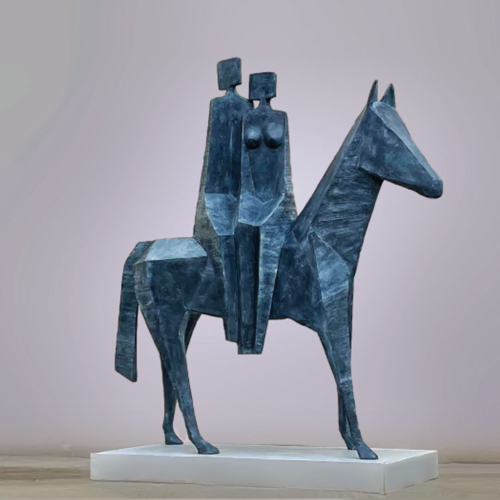 Bronze Horse Sculpture – Feria by Jacques Le Bescond, 238x238x75cm | ARTpark Australia