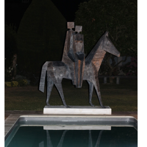 Bronze Horse Sculpture – Feria by Jacques Le Bescond, 238x238x75cm | ARTpark Australia