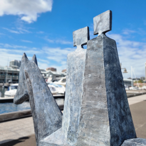 Bronze Horse Sculpture – Feria by Jacques Le Bescond, 238x238x75cm | ARTpark Australia