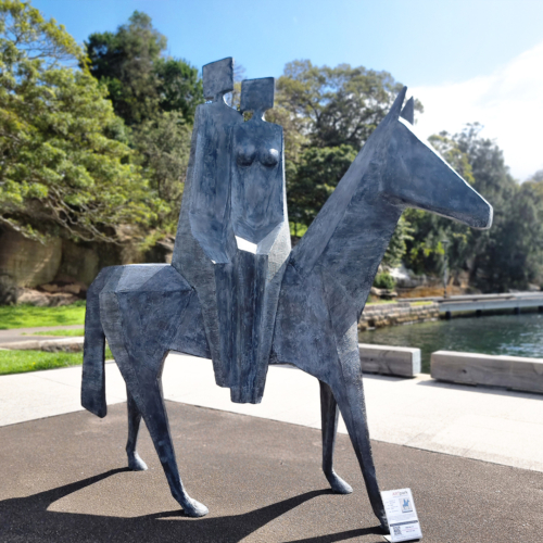 Bronze Horse Sculpture – Feria by Jacques Le Bescond, 238x238x75cm | ARTpark Australia