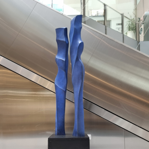 Bronze Figurative Sculpture – Forever Together by Margaret Sheridan, 137x50x40cm | ARTpark Australia