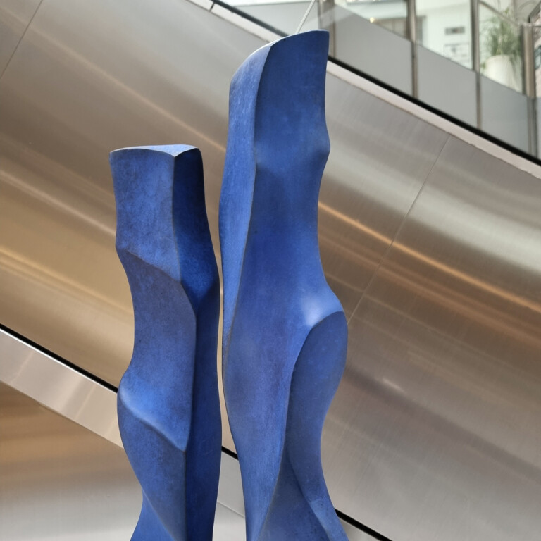 Bronze Figurative Sculpture – Forever Together by Margaret Sheridan, 137x50x40cm - view 3