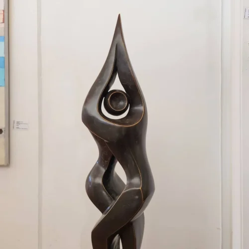 Bronze Figurative Sculpture – Entwined by Michael Vaynman, 150x26x26cm | ARTpark Australia