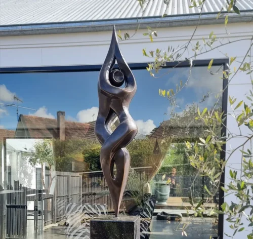 Bronze Figurative Sculpture – Entwined by Michael Vaynman, 150x26x26cm | ARTpark Australia
