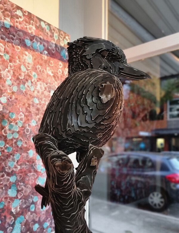 kookaburra outdoor garden sculpture