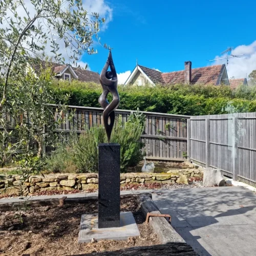 Bronze Figurative Sculpture – Entwined by Michael Vaynman, 150x26x26cm | ARTpark Australia