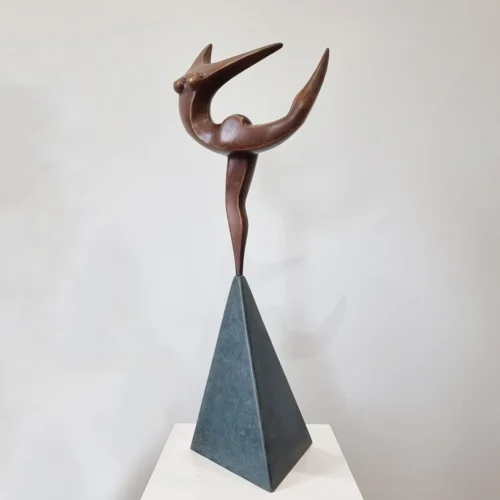 Bronze Figurative Sculpture – Leap by Michael Vaynman, 58x26x15cm | ARTpark Australia