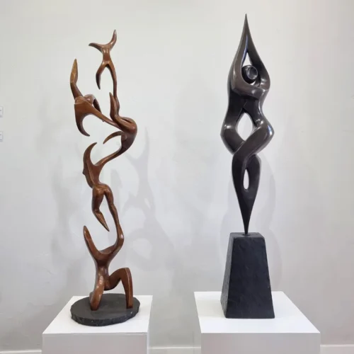 Bronze Figurative Sculpture – Entwined by Michael Vaynman, 150x26x26cm | ARTpark Australia