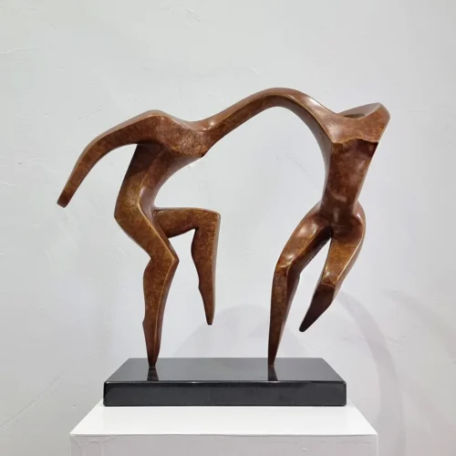 Bronze Figurative Sculpture – Rock n Roll by Michael Vaynman, 43x46x15cm | ARTpark Australia
