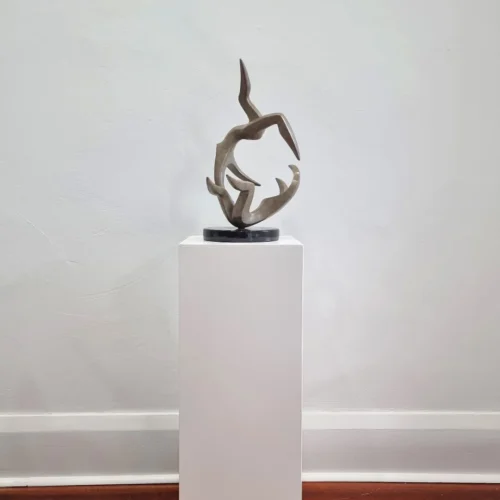 Bronze Figurative Sculpture – Topsy Turvy by Michael Vaynman, 38x38x49cm | ARTpark Australia