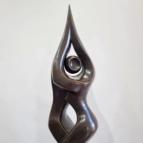 Bronze Figurative Sculpture – Entwined by Michael Vaynman, 150x26x26cm | ARTpark Australia