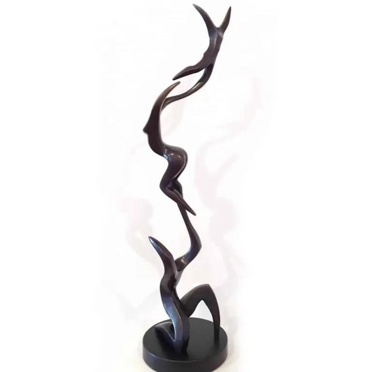 Bronze Figurative Sculpture – Up, Up and Away by Michael Vaynman, 102x40x30cm