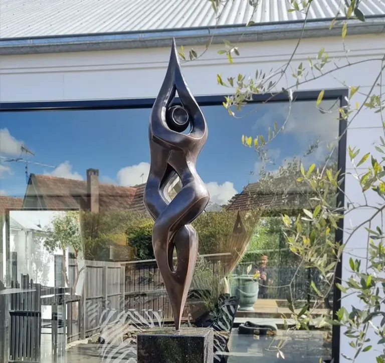 Bronze Figurative Sculpture – Entwined by Michael Vaynman, 150x26x26cm - view 2