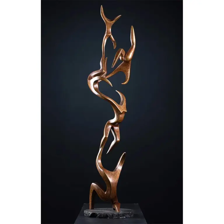 Bronze Figurative Sculpture – Flight by Michael Vaynman, 120x28x28cm - view 5