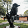 metal kookaburra outdoor garden sculpture