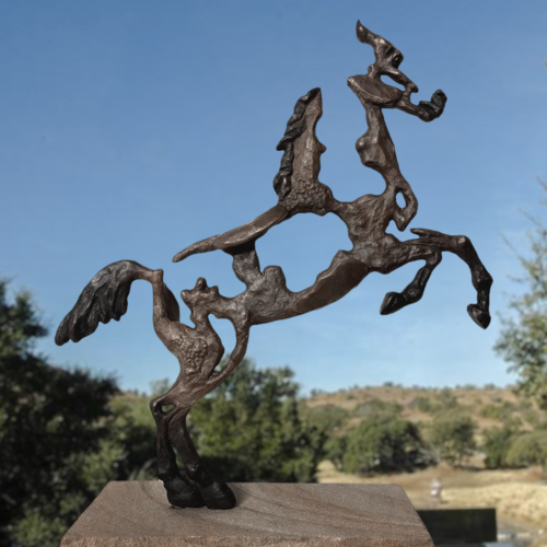 Bronze Horse Sculpture – Lucky Fella by Helena Lillywhite, 310x260cm | ARTpark Australia