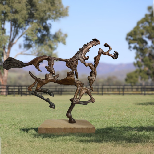 Bronze Horse Sculpture – Sherry by Helena Lillywhite, 220x310cm | ARTpark Australia