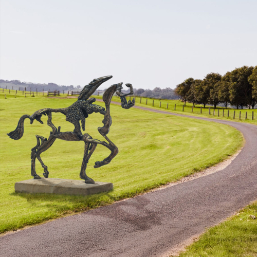 Bronze Horse Sculpture – Tosca by Helena Lillywhite, 220x280cm | ARTpark Australia