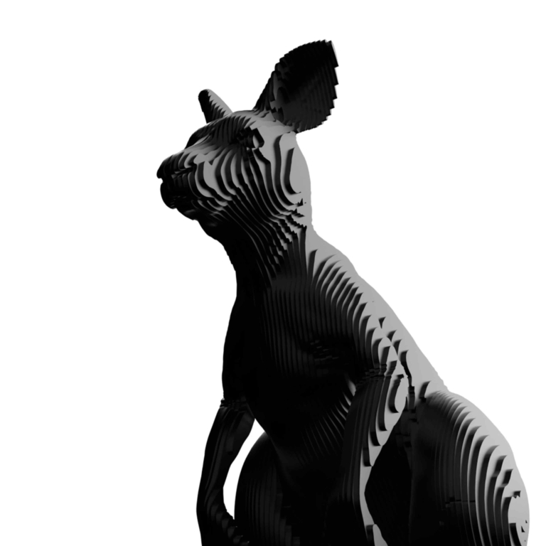 Corten Steel Kangaroo Sculpture – Roo by Jan Gomez, 100cm - view 6