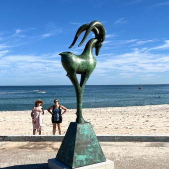 Bronze Ram Sculpture – Fortitude by Yuko Takahashi, 265cm | ARTpark Australia