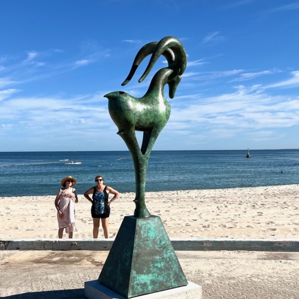 Bronze Ram Sculpture – Fortitude by Yuko Takahashi, 265cm | ARTpark Australia