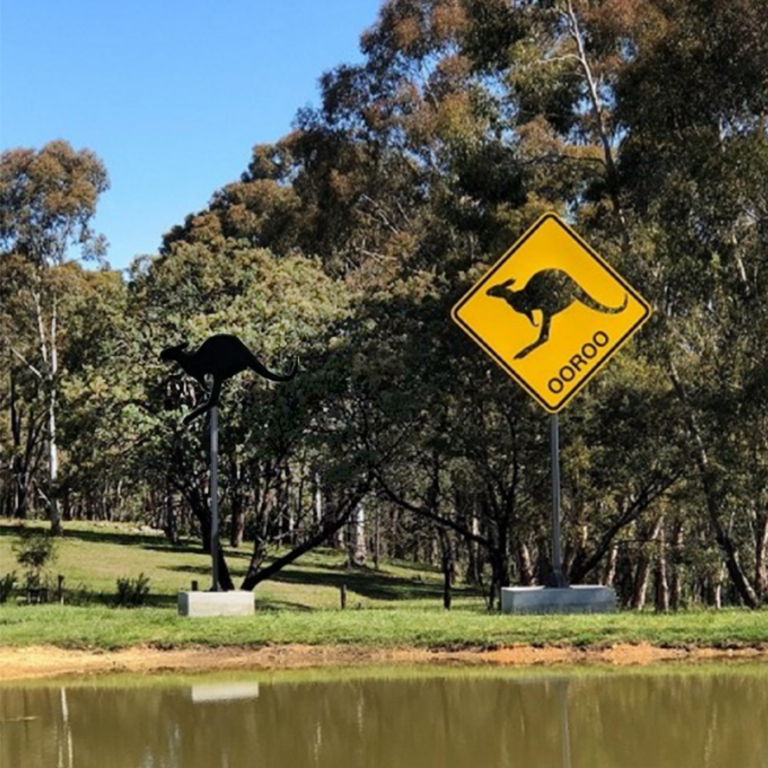 Jump start – our ’roo shoots through by Richard Tipping - Animal landmark sculpture, 5m - view 2