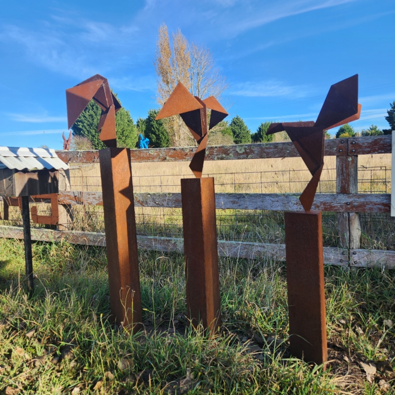 Taking flight 1.6m by Tobias Bennett - Fabricated steel garden sculpture